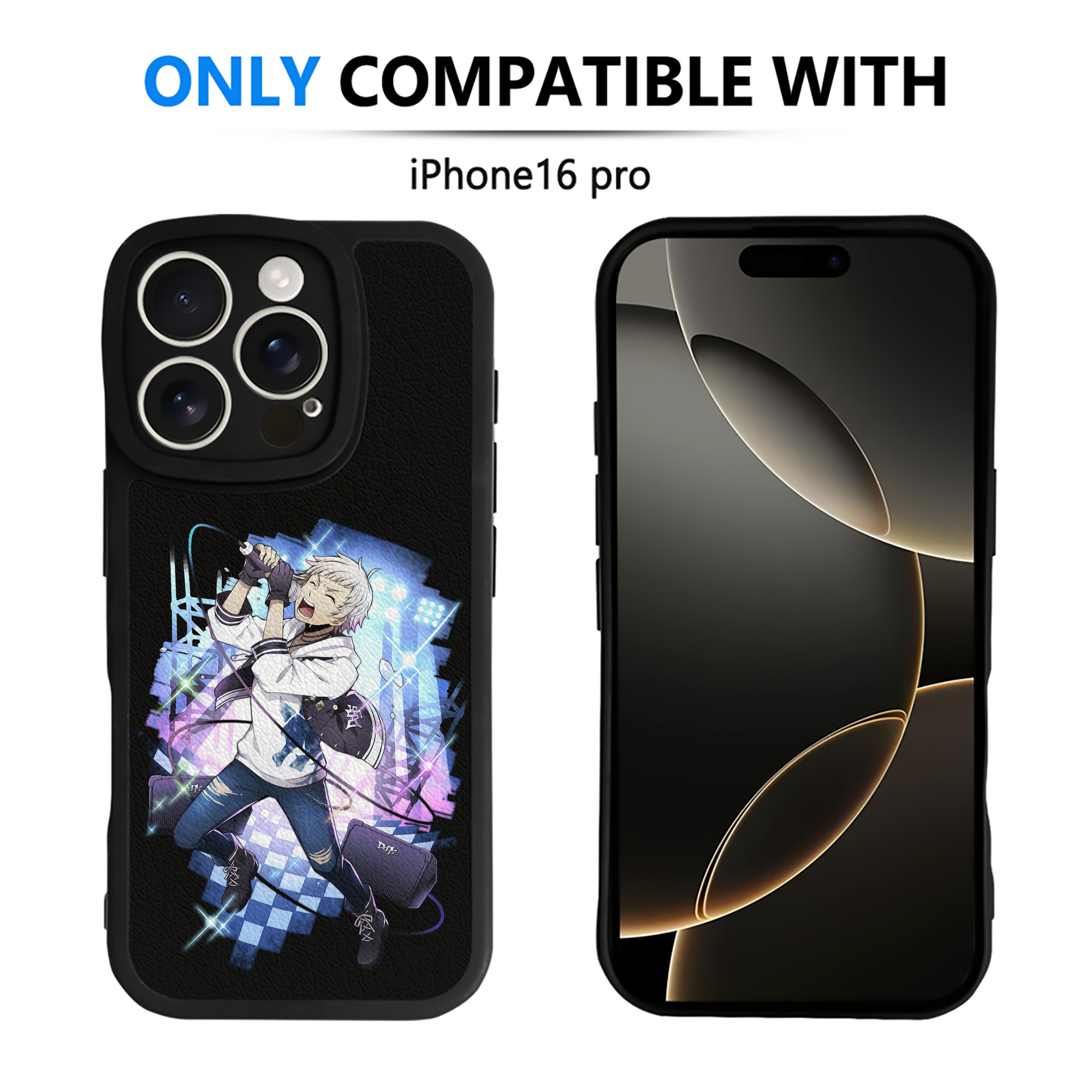（画像用） 文豪ストレイドッグス Bungo Stray Dogs 【iPhone 16シリーズ対応】シリコンスマホケース（レザー調） 材質：シリコン